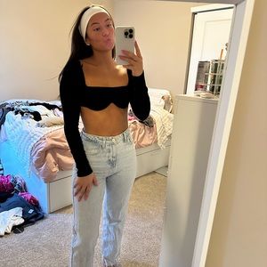 Princess Polly top. Black. Barely worn